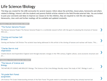 Tablet Screenshot of lifesciencebiology.blogspot.com