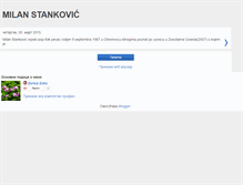 Tablet Screenshot of milan-stankovic.blogspot.com