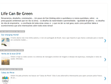 Tablet Screenshot of life-can-be-green.blogspot.com