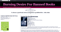 Desktop Screenshot of burningdesire4bannedbooks-unlibrarian.blogspot.com