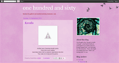 Desktop Screenshot of onehundredandsixty.blogspot.com