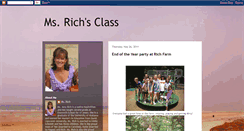 Desktop Screenshot of msrichsclass.blogspot.com