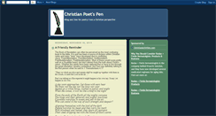 Desktop Screenshot of christianpoetspen.blogspot.com