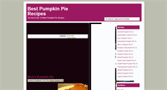 Desktop Screenshot of best-pumpkin-pie-recipes.blogspot.com