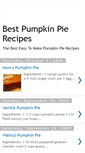 Mobile Screenshot of best-pumpkin-pie-recipes.blogspot.com