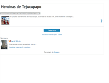 Tablet Screenshot of heroinasdetejucupapo.blogspot.com
