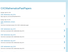 Tablet Screenshot of cxcmathematicspastpapers.blogspot.com