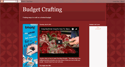 Desktop Screenshot of budgetcrafting.blogspot.com