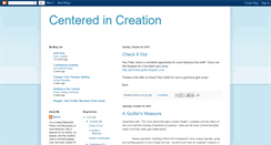 Desktop Screenshot of centeredincreation.blogspot.com