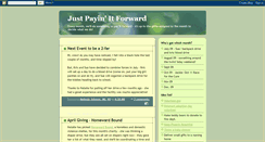 Desktop Screenshot of justpayinitforward.blogspot.com