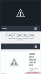 Mobile Screenshot of fastbacklink.blogspot.com