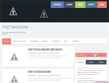 Tablet Screenshot of fastbacklink.blogspot.com