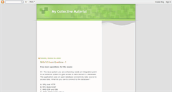 Desktop Screenshot of mycollectivematerial.blogspot.com