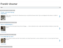 Tablet Screenshot of franskirdraumar.blogspot.com