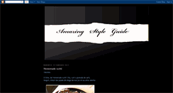 Desktop Screenshot of amazingstyleguide.blogspot.com