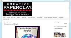 Desktop Screenshot of creativepaperclay.blogspot.com