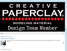 Tablet Screenshot of creativepaperclay.blogspot.com