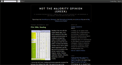 Desktop Screenshot of notthemajorityopinion-gr.blogspot.com