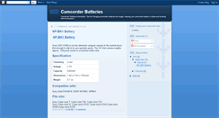 Desktop Screenshot of camcorderbatteries-info.blogspot.com
