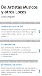 Mobile Screenshot of deartistasmusicosyotroslocos.blogspot.com