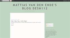 Desktop Screenshot of mattiasvandenende.blogspot.com