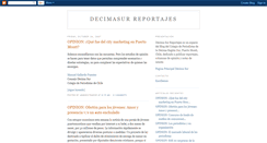 Desktop Screenshot of decimasurreportajes.blogspot.com