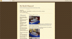 Desktop Screenshot of mymodelshipyard.blogspot.com