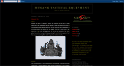 Desktop Screenshot of musangtactical.blogspot.com