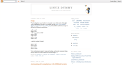 Desktop Screenshot of linuxdummy.blogspot.com
