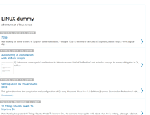 Tablet Screenshot of linuxdummy.blogspot.com