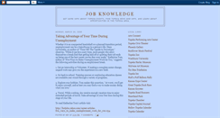 Desktop Screenshot of jobknowledge.blogspot.com