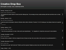 Tablet Screenshot of creativedropbox.blogspot.com