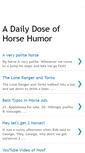 Mobile Screenshot of horsehumor.blogspot.com