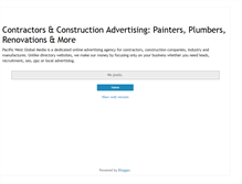 Tablet Screenshot of contractors-advertising.blogspot.com