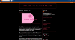 Desktop Screenshot of ninabellezza.blogspot.com