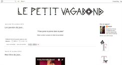 Desktop Screenshot of lepetitvagabond.blogspot.com