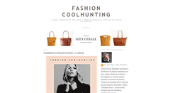 Desktop Screenshot of fashioncoolhunting.blogspot.com