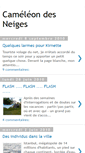 Mobile Screenshot of cameleondesneiges.blogspot.com