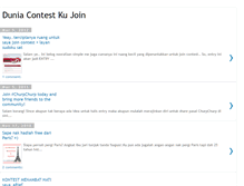 Tablet Screenshot of duniacontestnoorafzan.blogspot.com