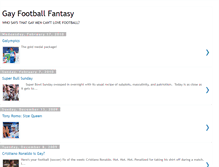 Tablet Screenshot of gayfootballfantasy.blogspot.com