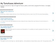 Tablet Screenshot of mytumultuousadventure.blogspot.com