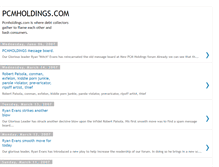 Tablet Screenshot of pcmholdings.blogspot.com