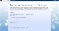 Desktop Screenshot of clubintertravaildomicile.blogspot.com