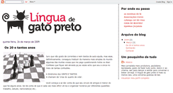 Desktop Screenshot of linguadegatopreto.blogspot.com