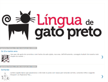 Tablet Screenshot of linguadegatopreto.blogspot.com