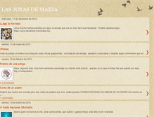 Tablet Screenshot of lasjoyasdemaria.blogspot.com