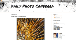 Desktop Screenshot of dailyphotocanberra.blogspot.com