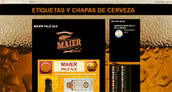 Desktop Screenshot of etiquetasychapasdecerveza.blogspot.com