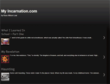 Tablet Screenshot of myincarnation.blogspot.com
