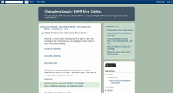 Desktop Screenshot of championtrophy2009live.blogspot.com